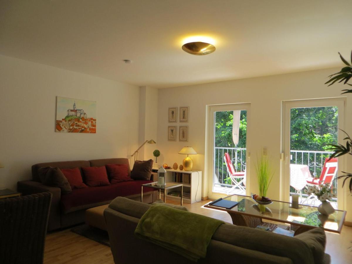 Weisses-Haus-Am-Kurpark-Fewo-Waldblick Quedlinburg Eksteriør billede